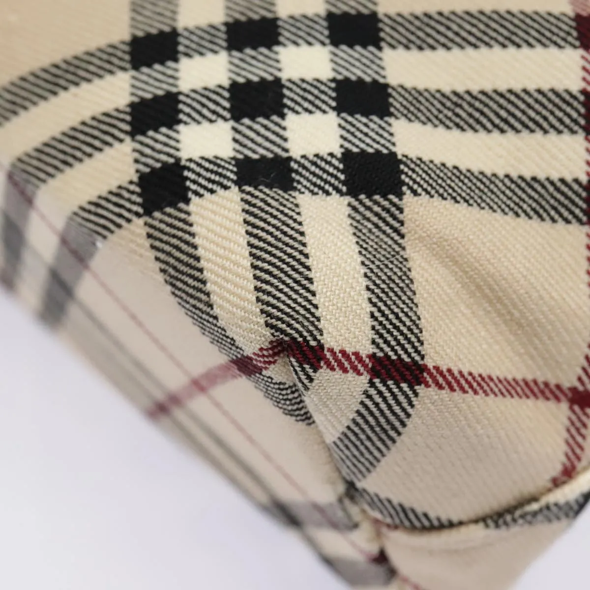 BURBERRY Nova Check Blue Label Shoulder Bag Canvas Beige bs18240