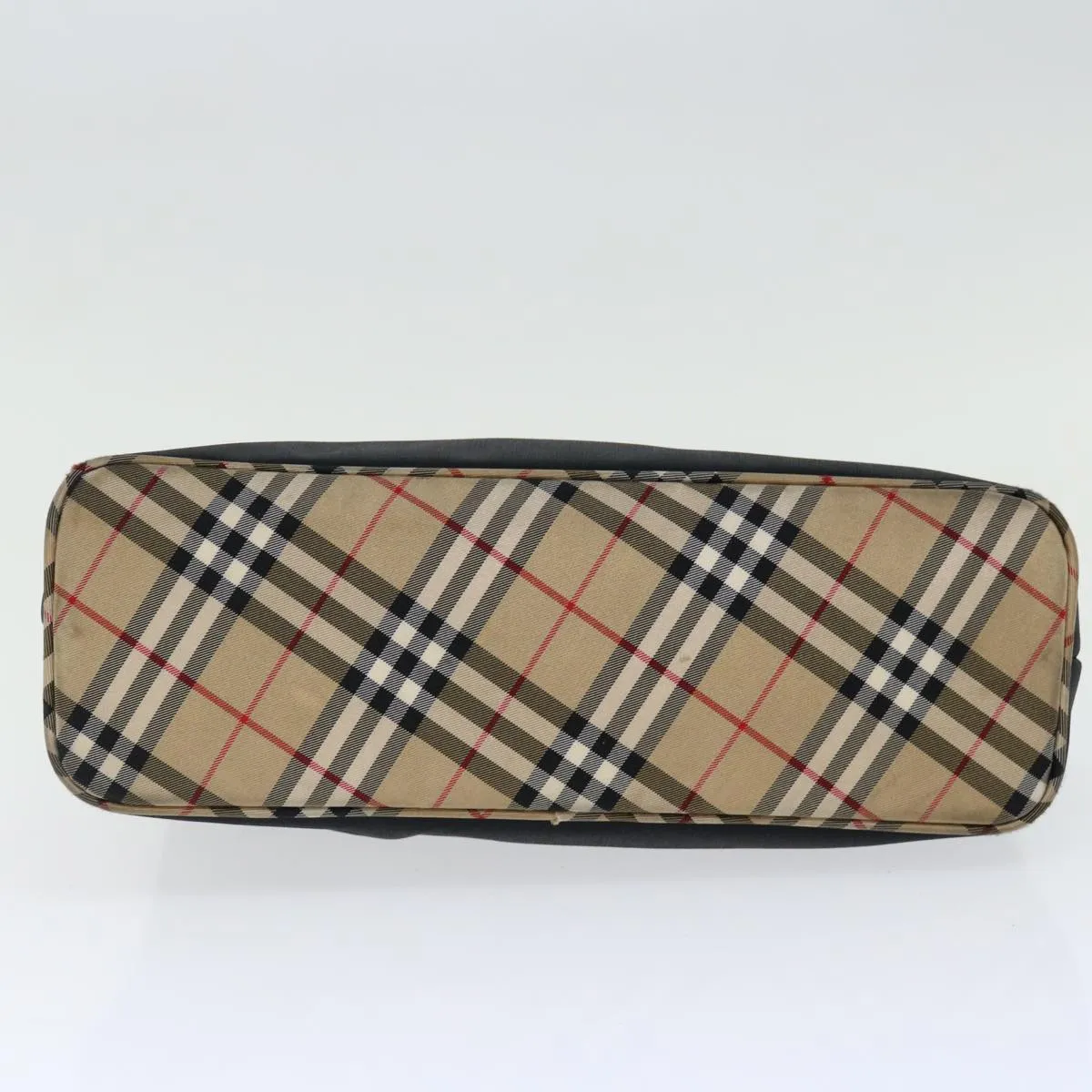 BURBERRY Nova Check Blue Label Shoulder Bag Nylon Beige Black bs13514