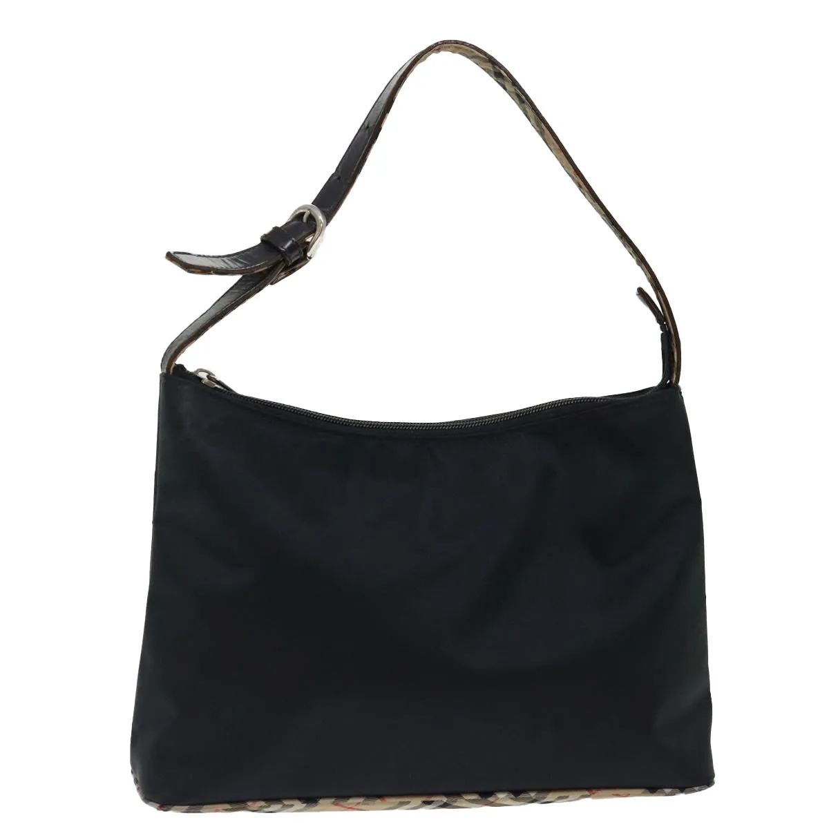 BURBERRY Nova Check Blue Label Shoulder Bag Nylon Beige Black bs13514