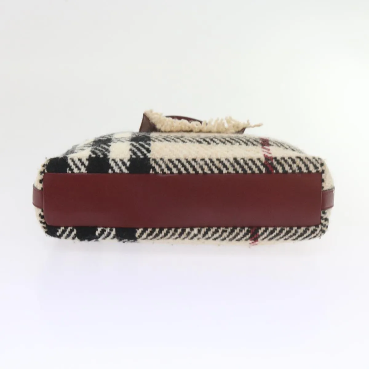 BURBERRY Nova Check Shoulder Bag Wool Beige 59951