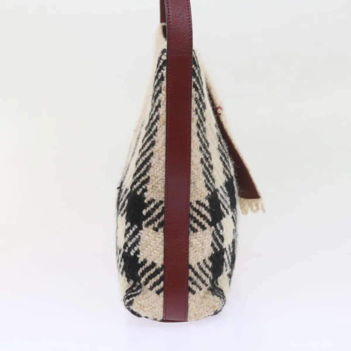BURBERRY Nova Check Shoulder Bag Wool Beige 59951