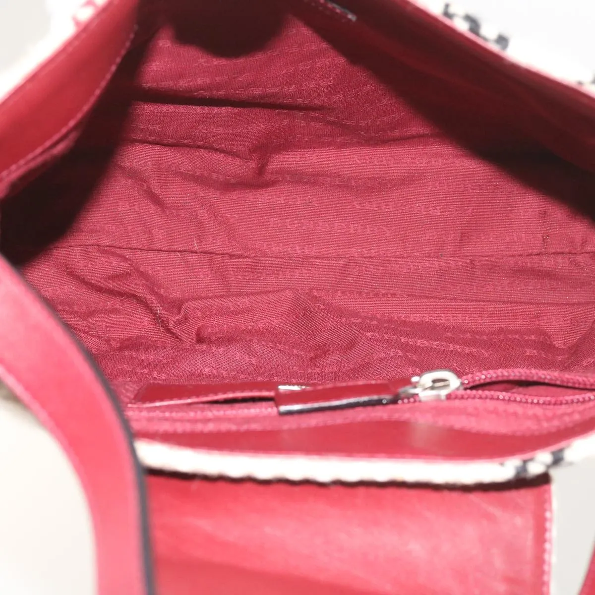 BURBERRY Nova Check Shoulder Bag Wool Beige 59951