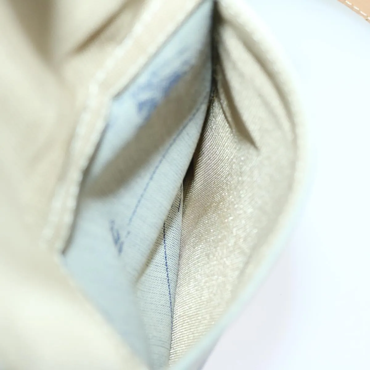 BURBERRY Shoulder Bag Canvas Blue 66848