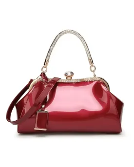 Burgundy Patent Women's Handbag
