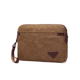 Canvas Multi-Purpose Clutch Bag - Unisex Versatile Design