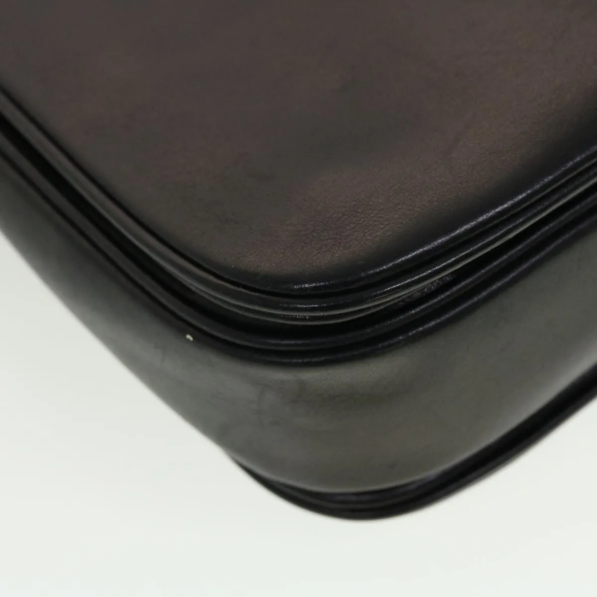 CELINE Horse Carriage Shoulder Bag Leather Black rd5252