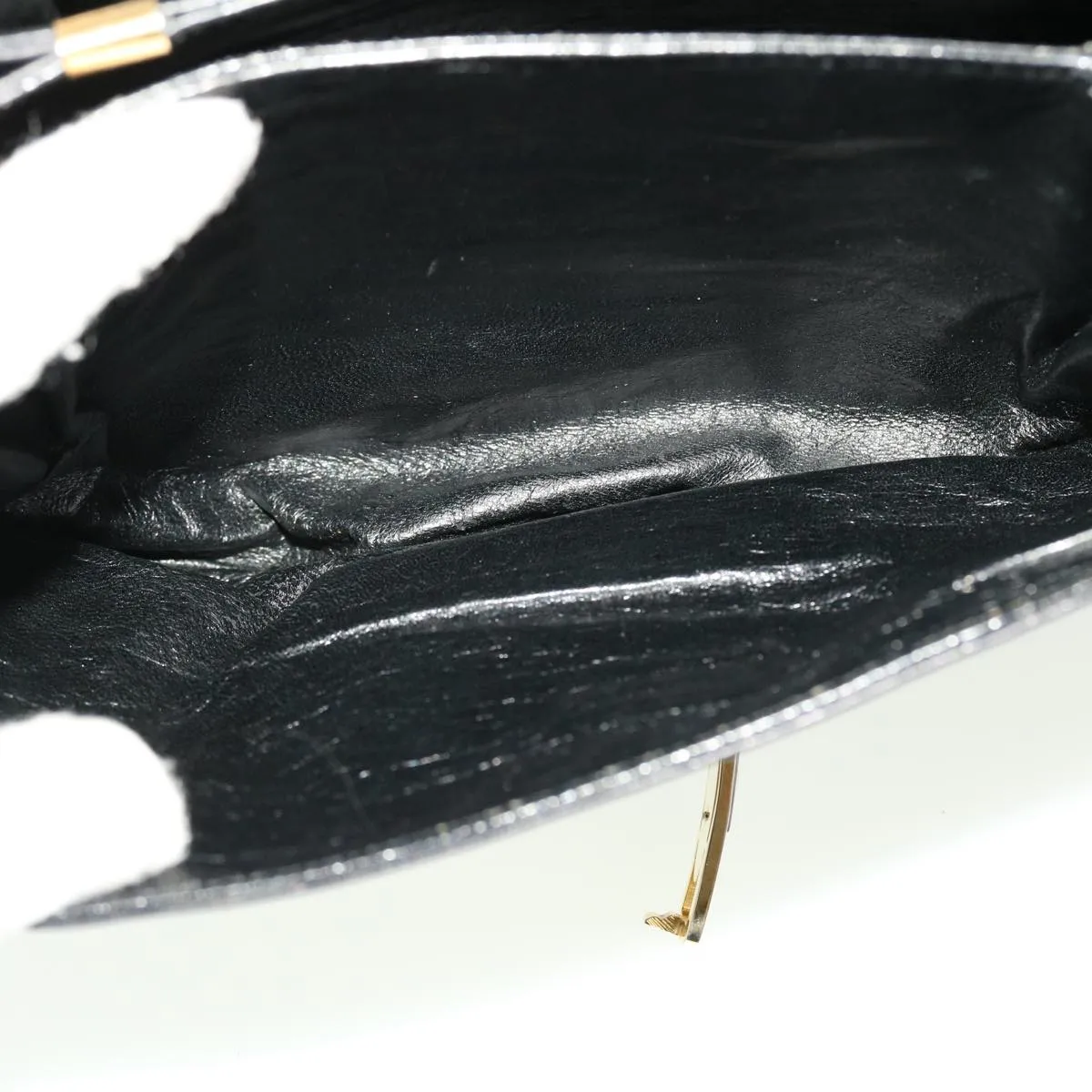 CELINE Horse Carriage Shoulder Bag Leather Black rd5252
