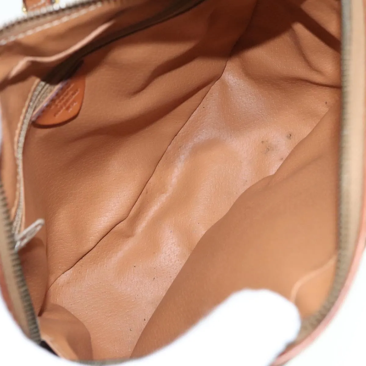 CELINE Macadam Canvas Shoulder Bag PVC Brown 90560