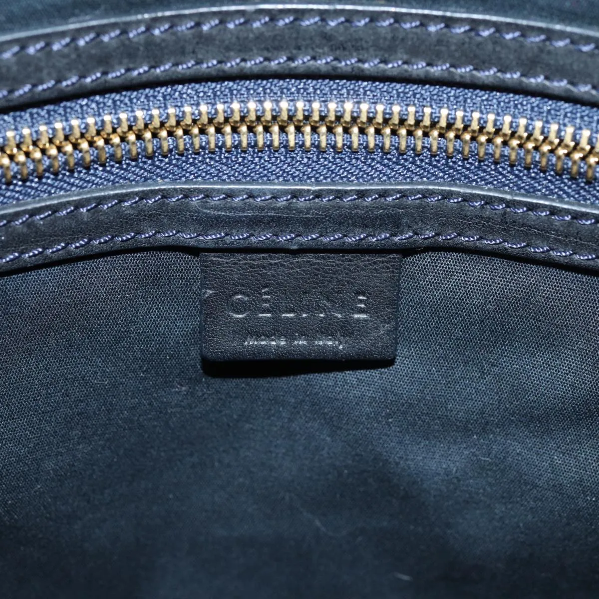 CELINE Triomphe Canvas Shoulder Bag Gray 73617