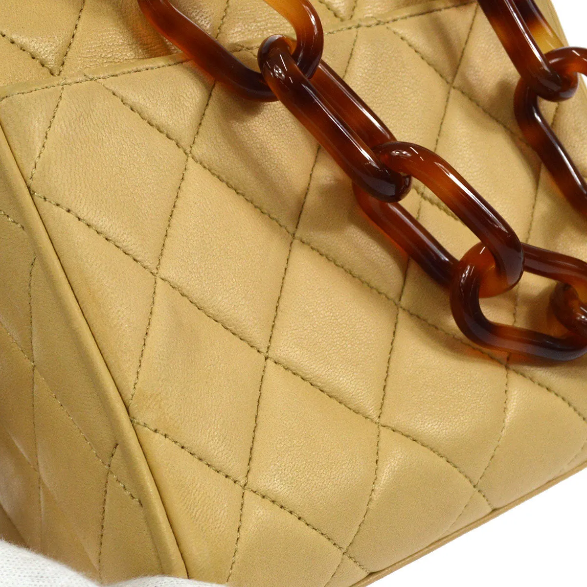 CHANEL 1991-1994 Straight Flap Handbag Micro
