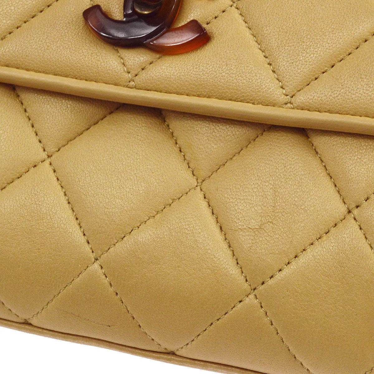 CHANEL 1991-1994 Straight Flap Handbag Micro