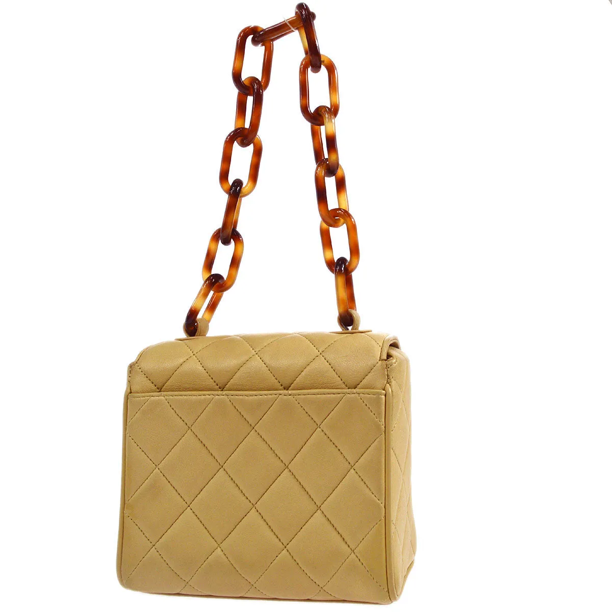 CHANEL 1991-1994 Straight Flap Handbag Micro