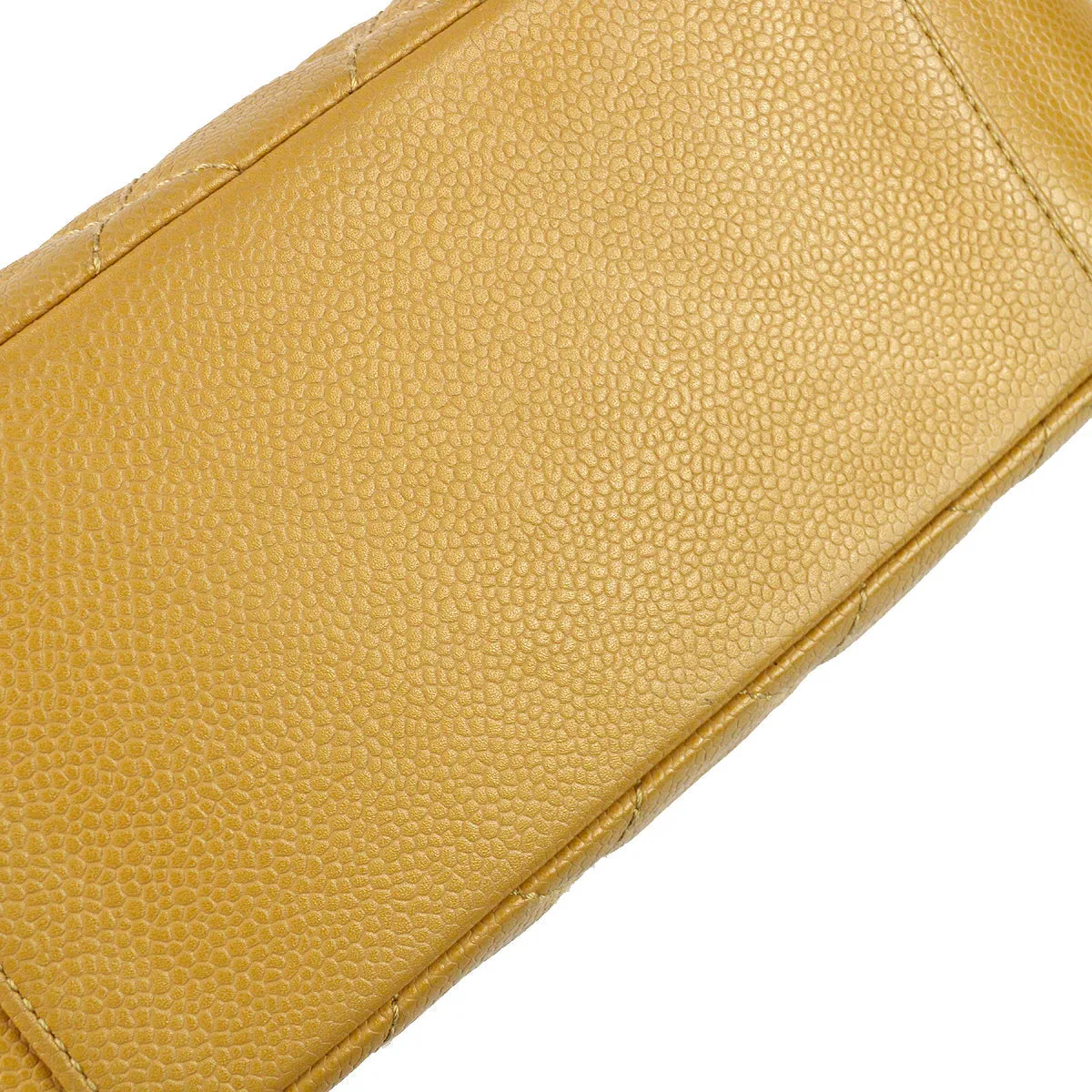 Chanel 2004-2005 Beige Caviar Shoulder Bag