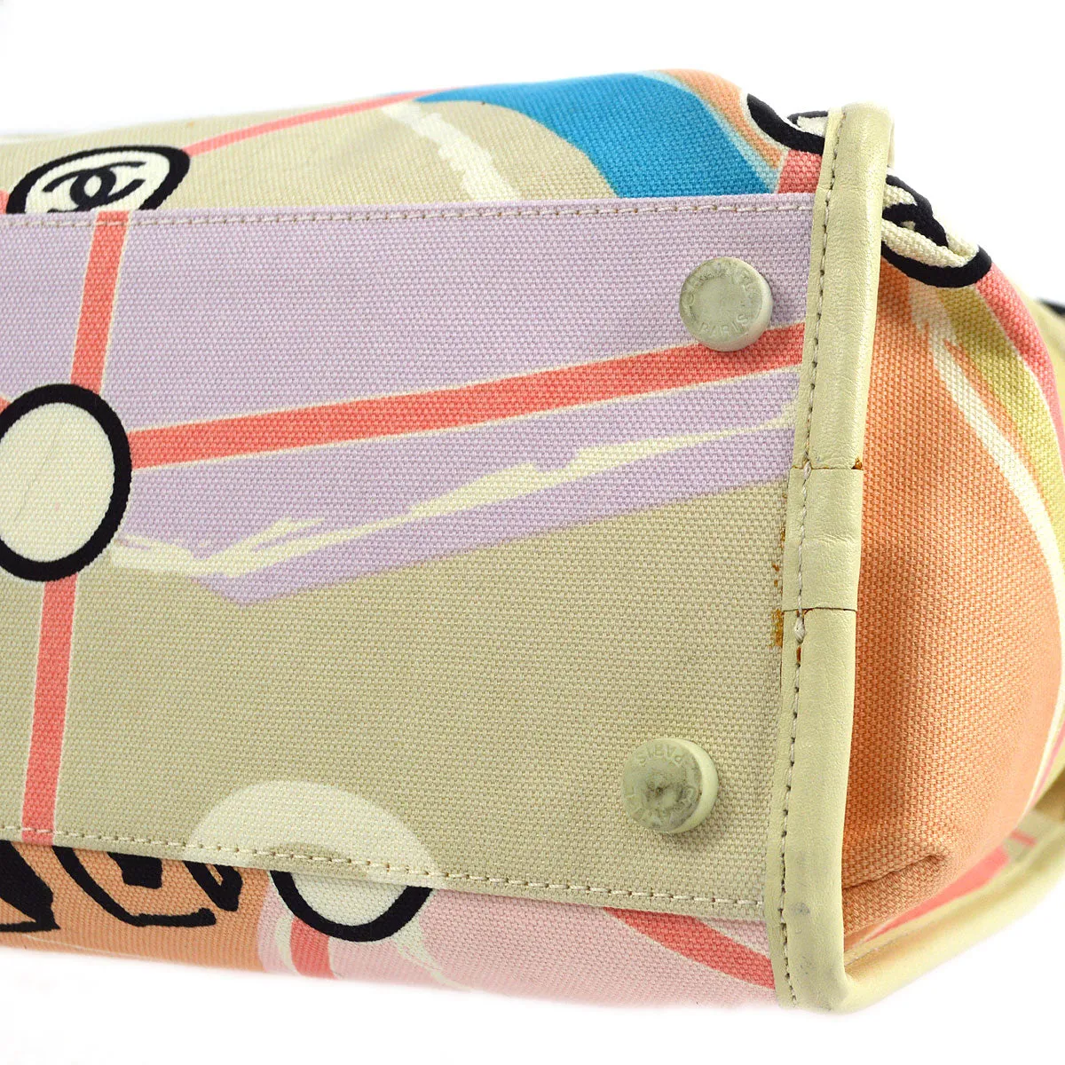 CHANEL 2005-2006 Paris Map Printed Handbag Medium