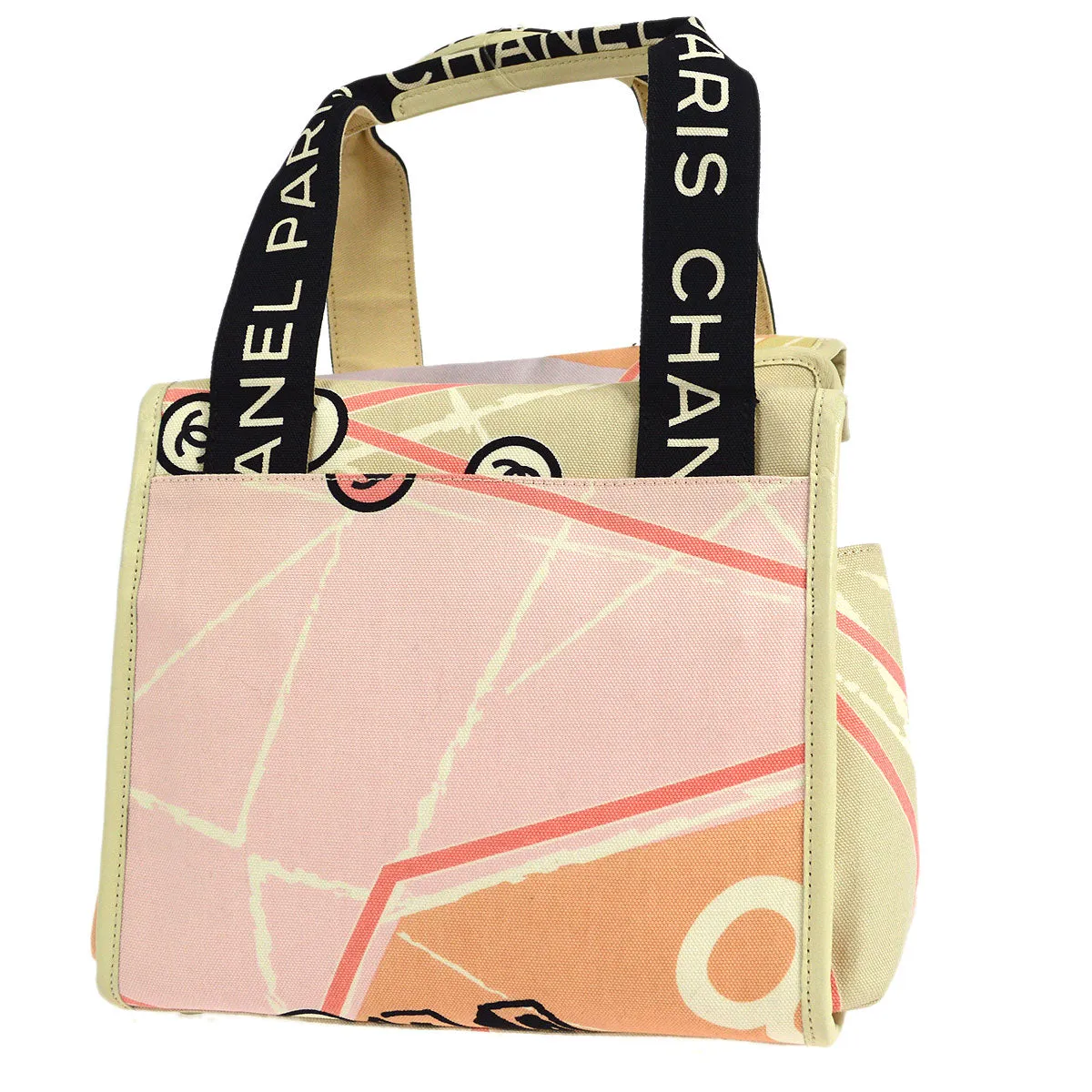 CHANEL 2005-2006 Paris Map Printed Handbag Medium