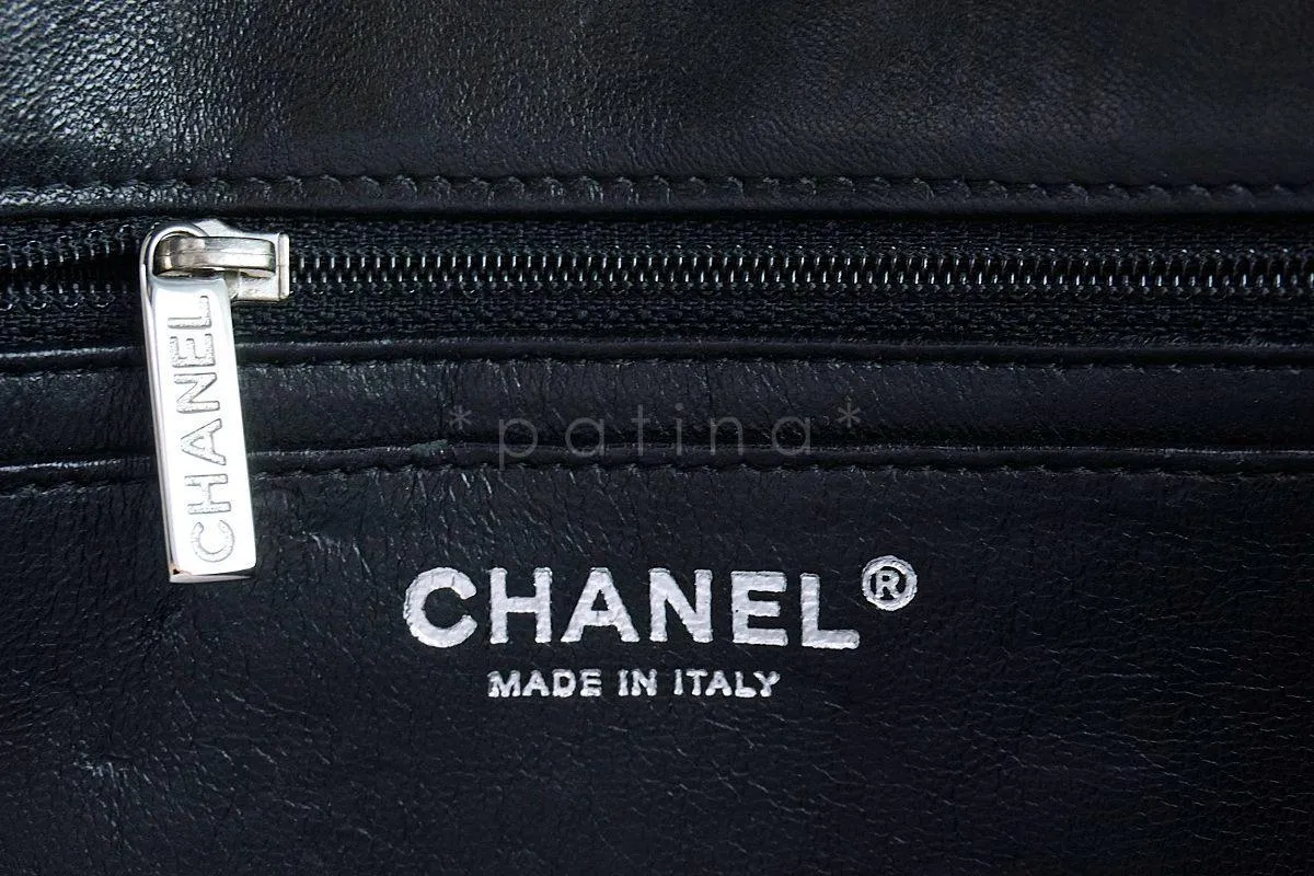 Chanel Black Patent Jumbo Classic Flap Bag SHW