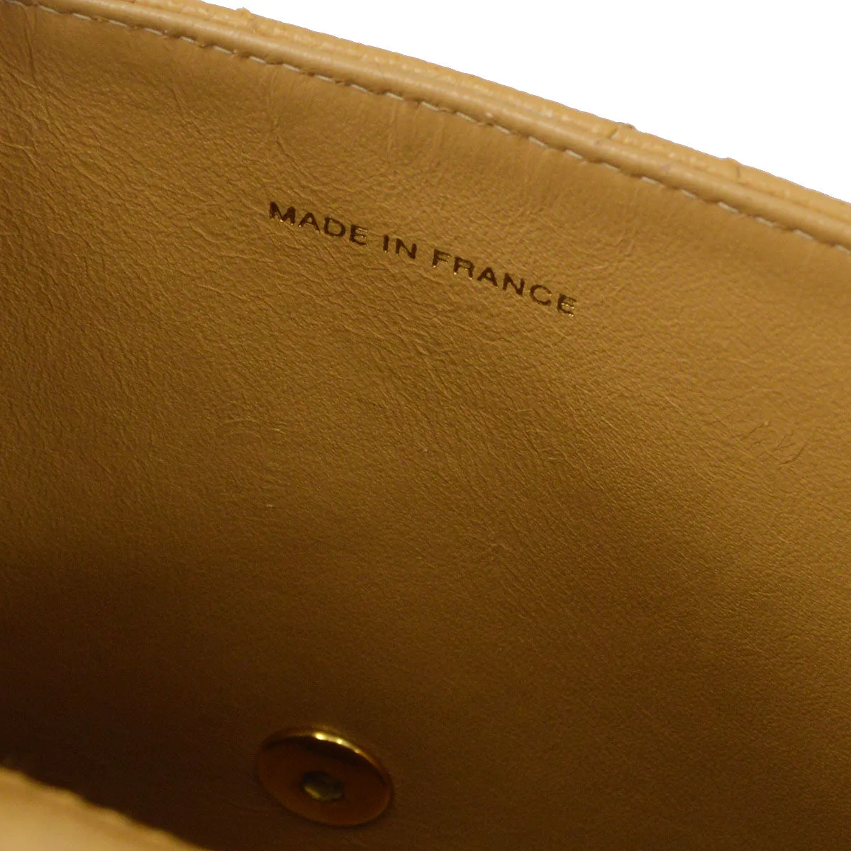 CHANEL Handbag Beige Caviar