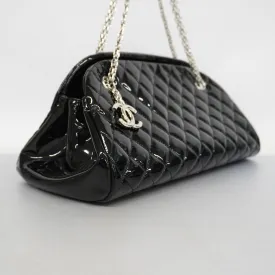 Chanel  Matelasse Shoulder Bag Chain Shoulder Women's Patent Leather Black