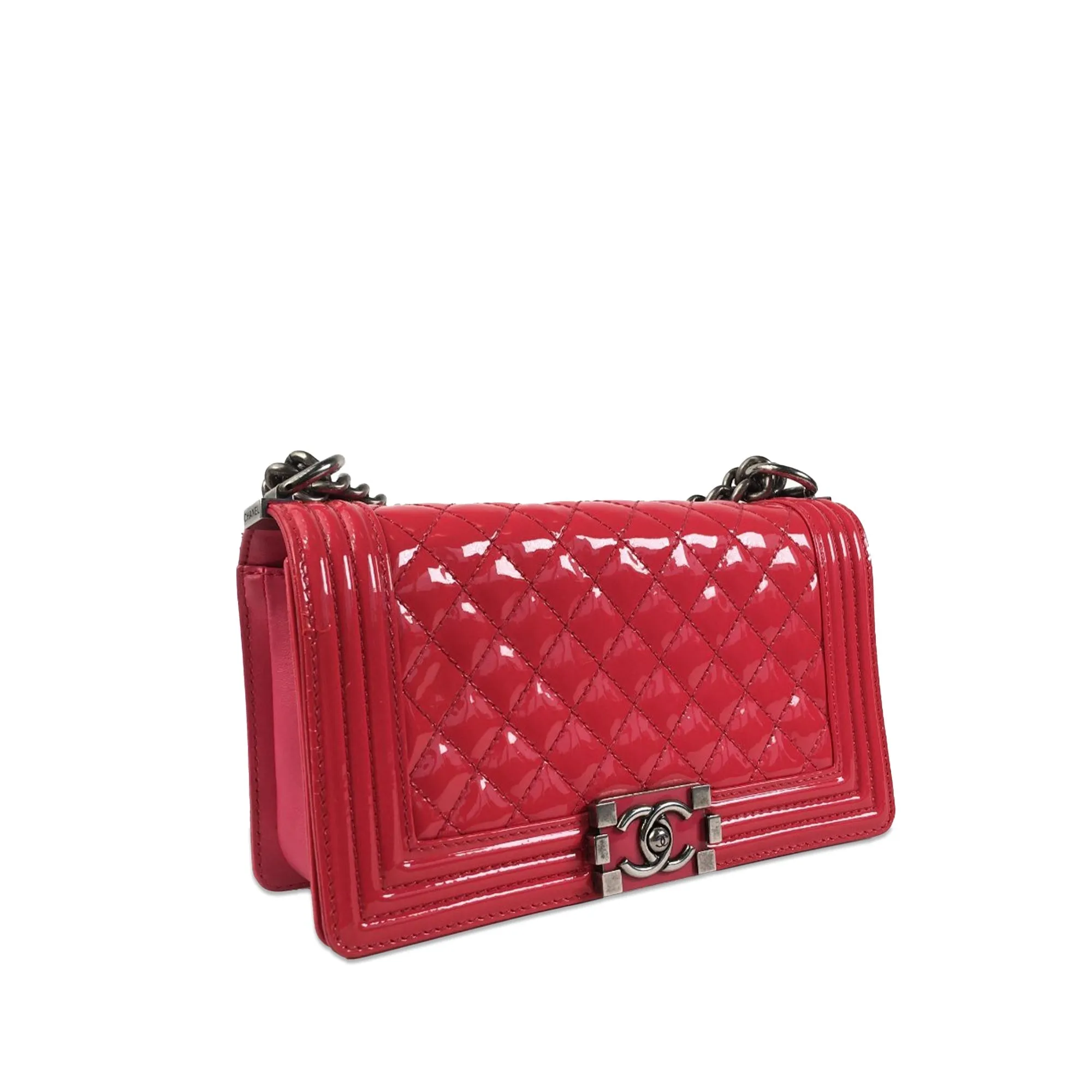 Chanel Medium Patent Boy Flap Crossbody Bag