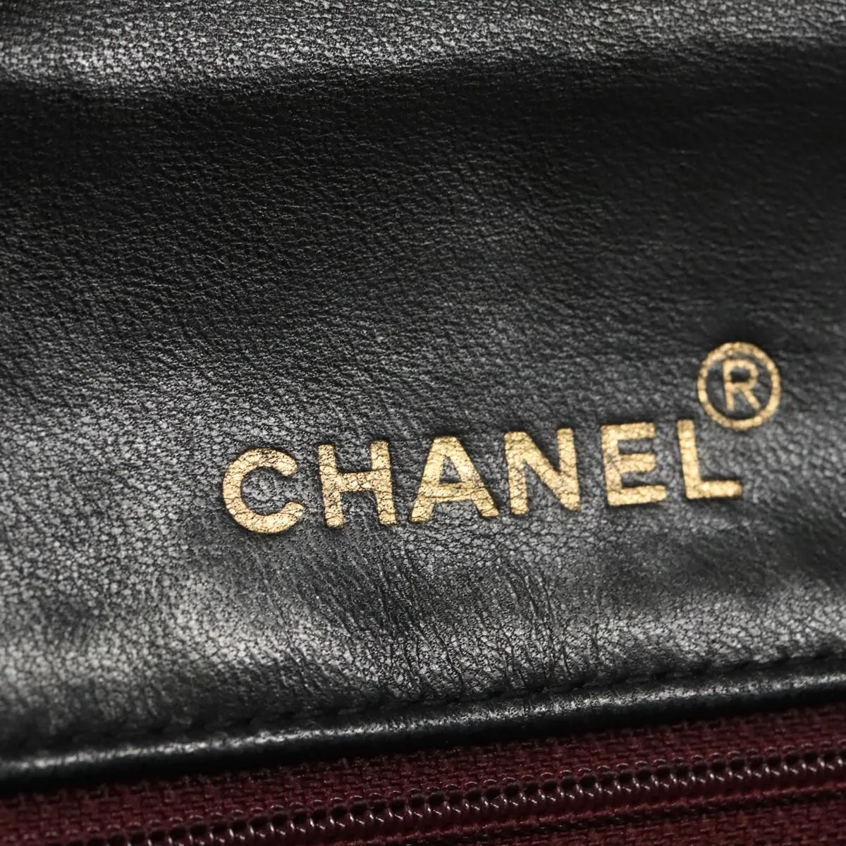 CHANEL Mini Materasse 17 Chain Shoulder Bag Lamb Skin Black Gold CC PP025