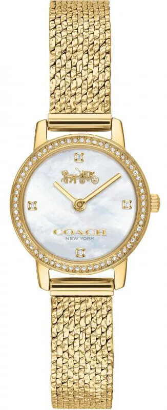 Coach 14503371 Audrey MOP Dial Gold Tone Stainless Steel Women's Watch