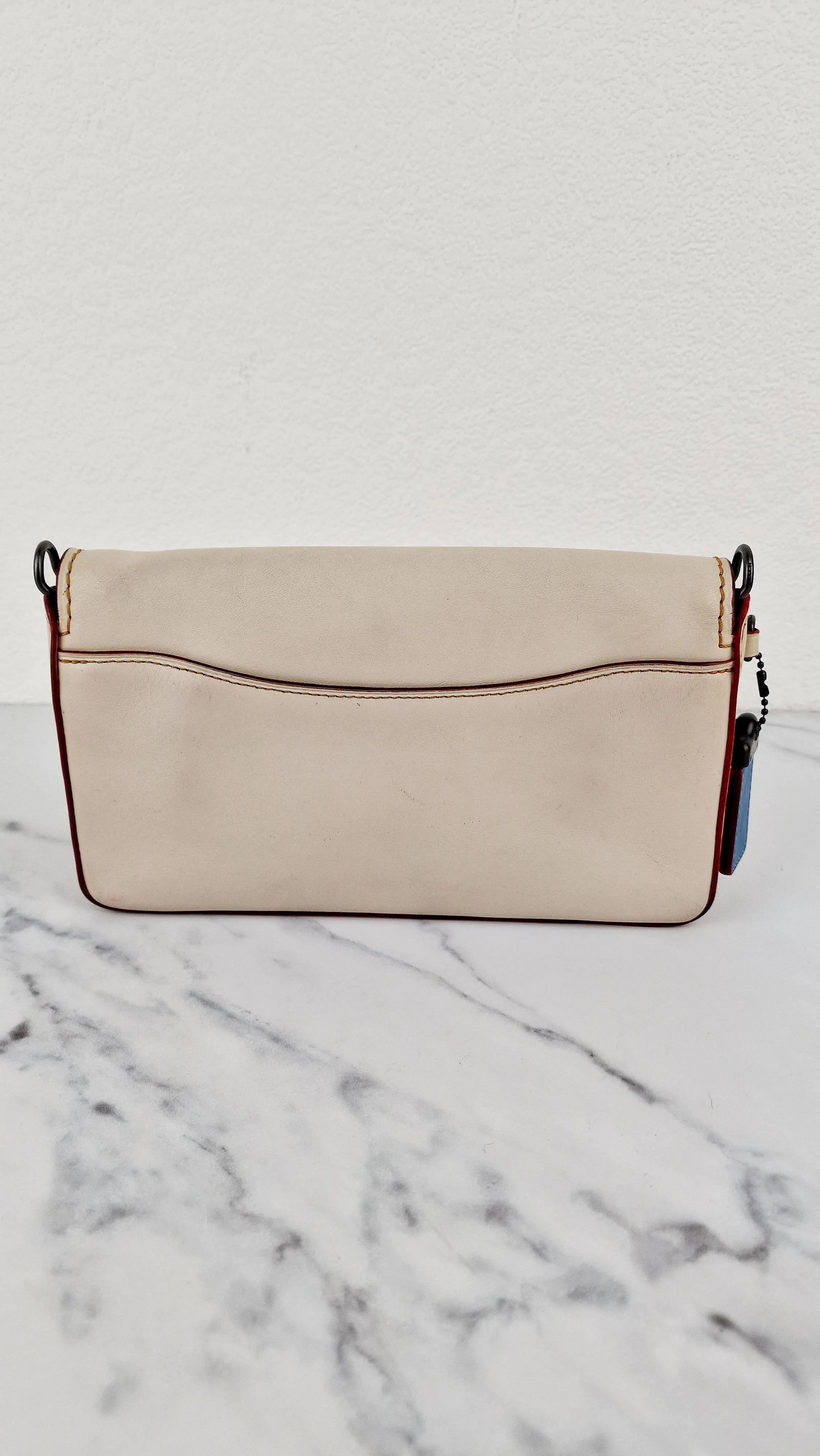 Coach 1941 Dinky in Chalk White Smooth Leather - Crossbody Chain Bag - Coach 55149