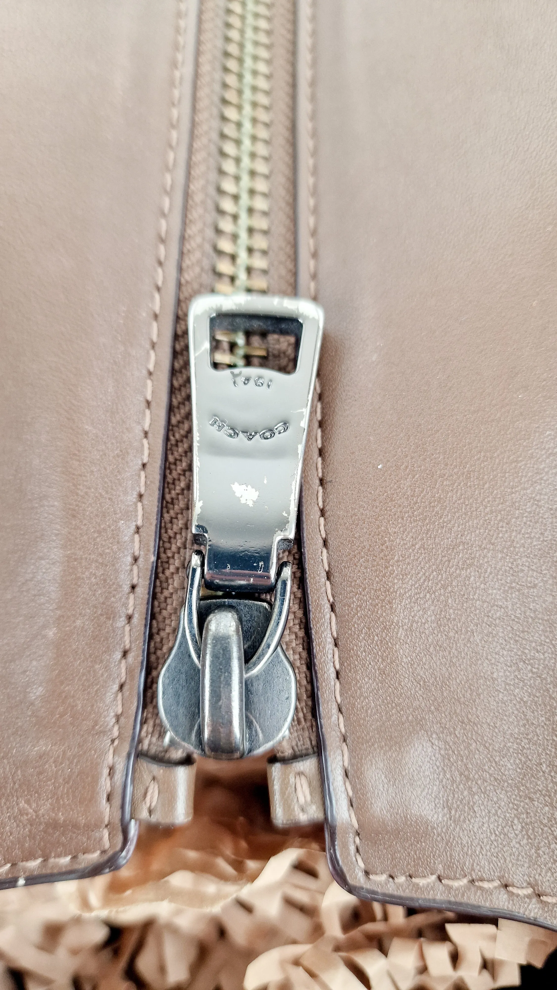 Coach 1941 Double Swagger Flax Yellow Handbag C Chain Strap Leather Bag - Coach 25831