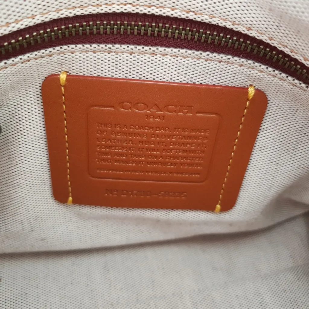 Coach 1941 Rogue 25 in Melon with Snakeskin Handles - Shoulder Bag Handbag in Pebble Leather Pink Salmon Peach