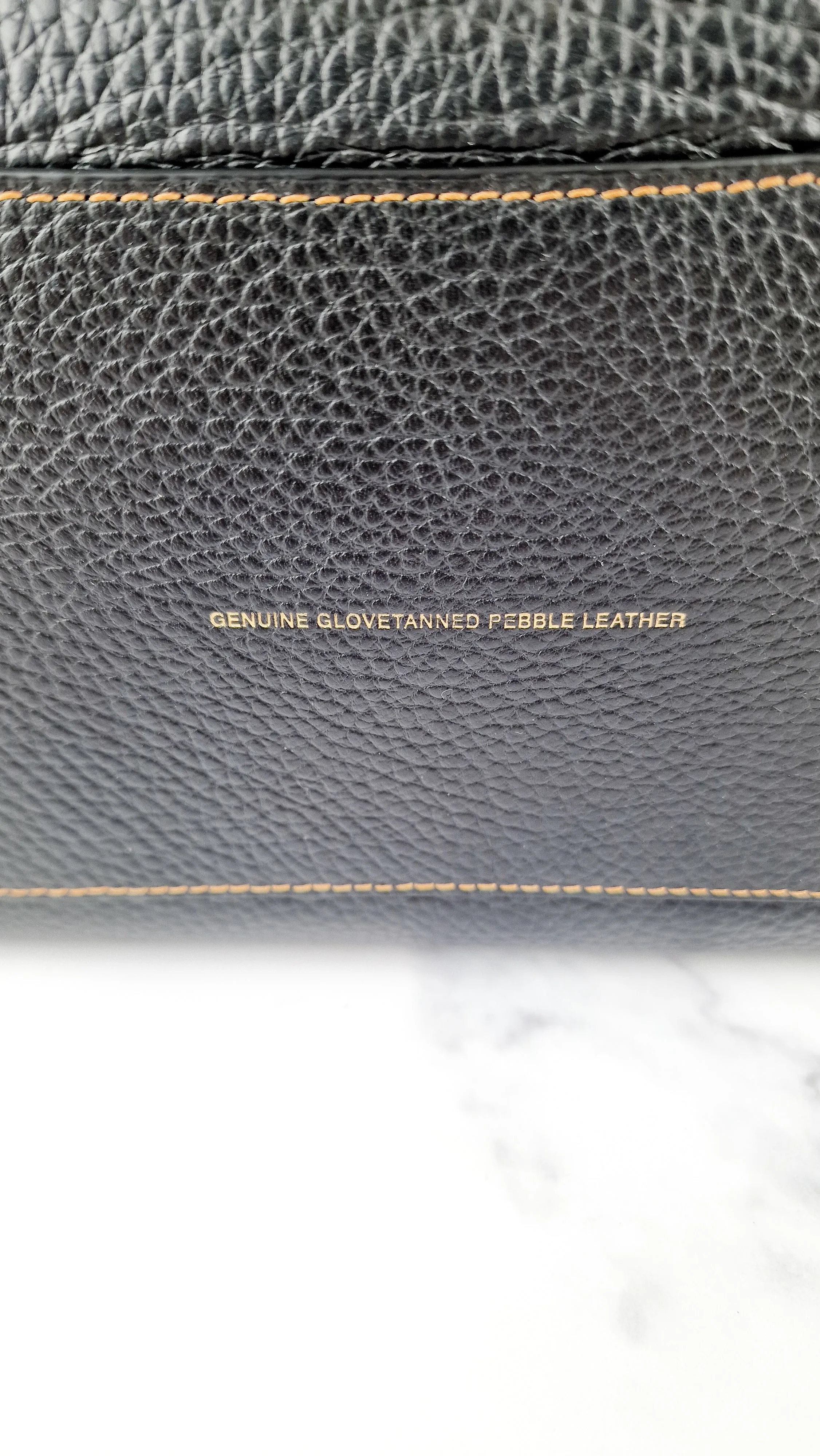 Coach 1941 Rogue 31 Black Pebble Leather Bag with Honey Suede - Classic Handbag - Coach 38124