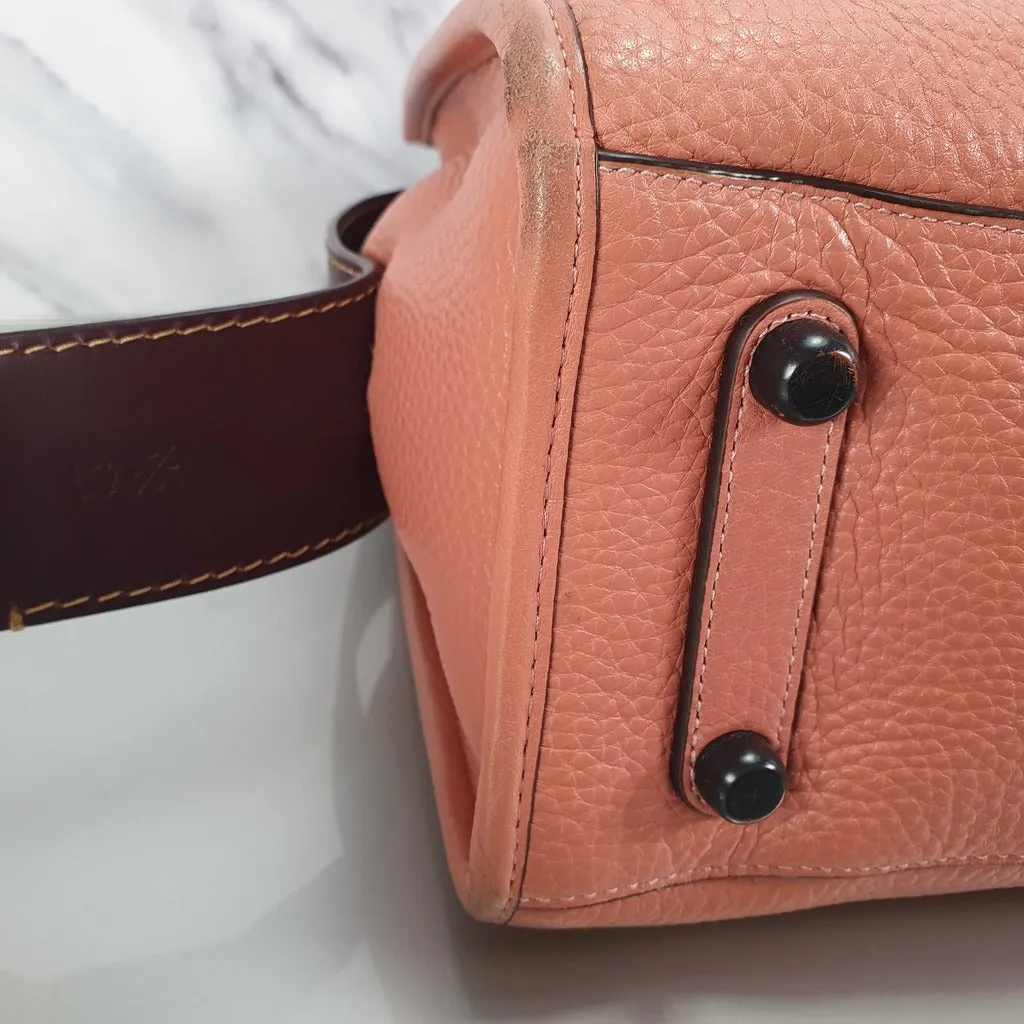 Coach 1941 Rogue 31 in Melon with Burgundy Colorblock Detail and Suede