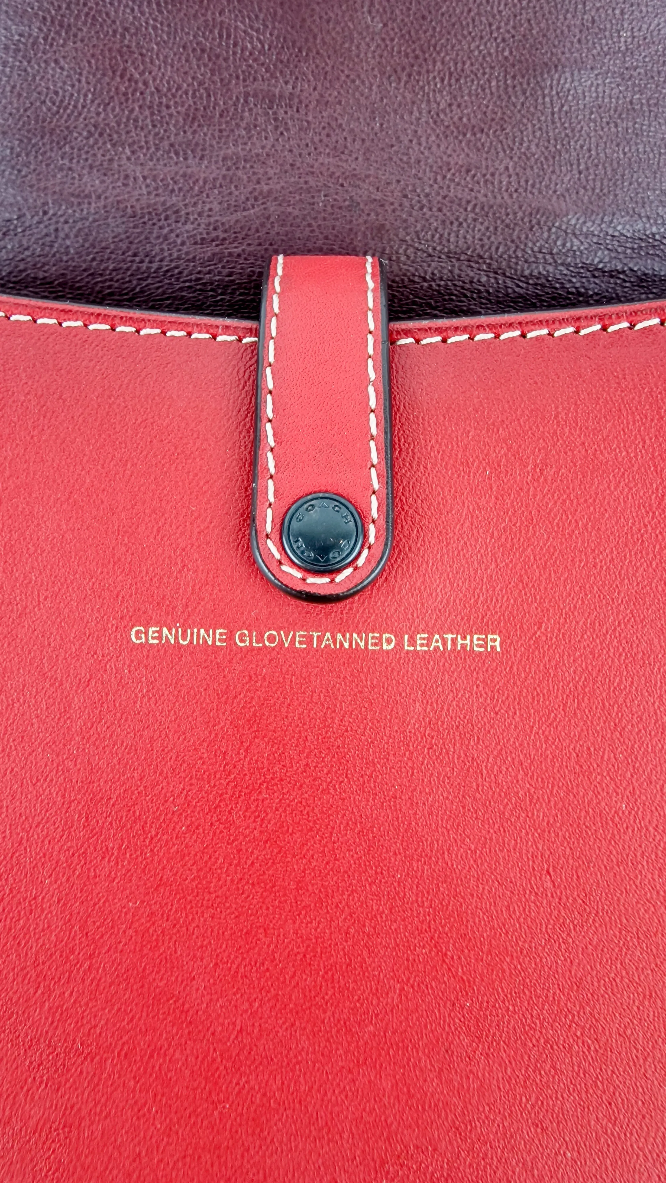 Coach 1941 Saddle 17 With Western Rivets in Red Leather Crossbody Bag - Coach 56564