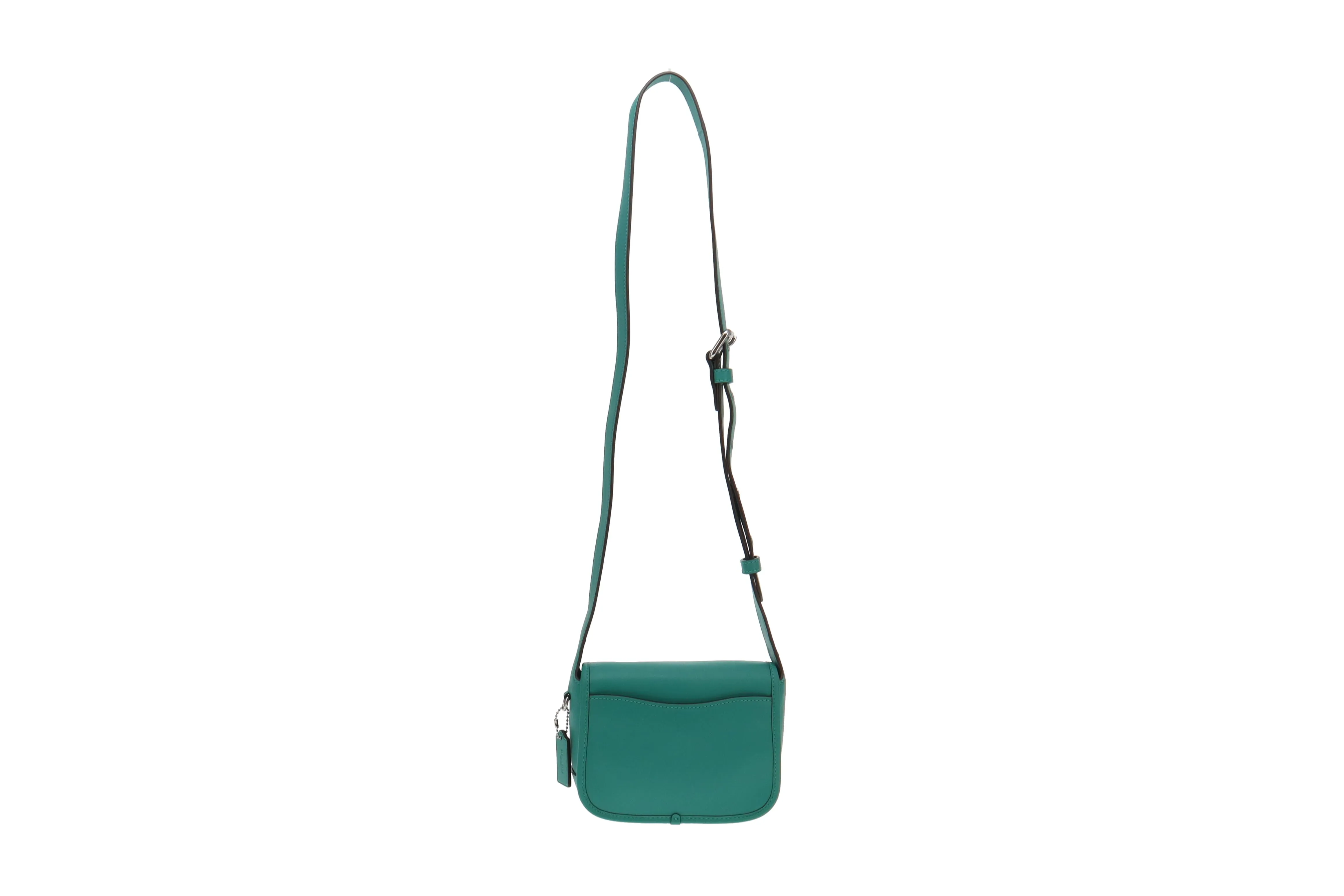 Coach Bright Green Glovetanned Leather Tabby Messenger
