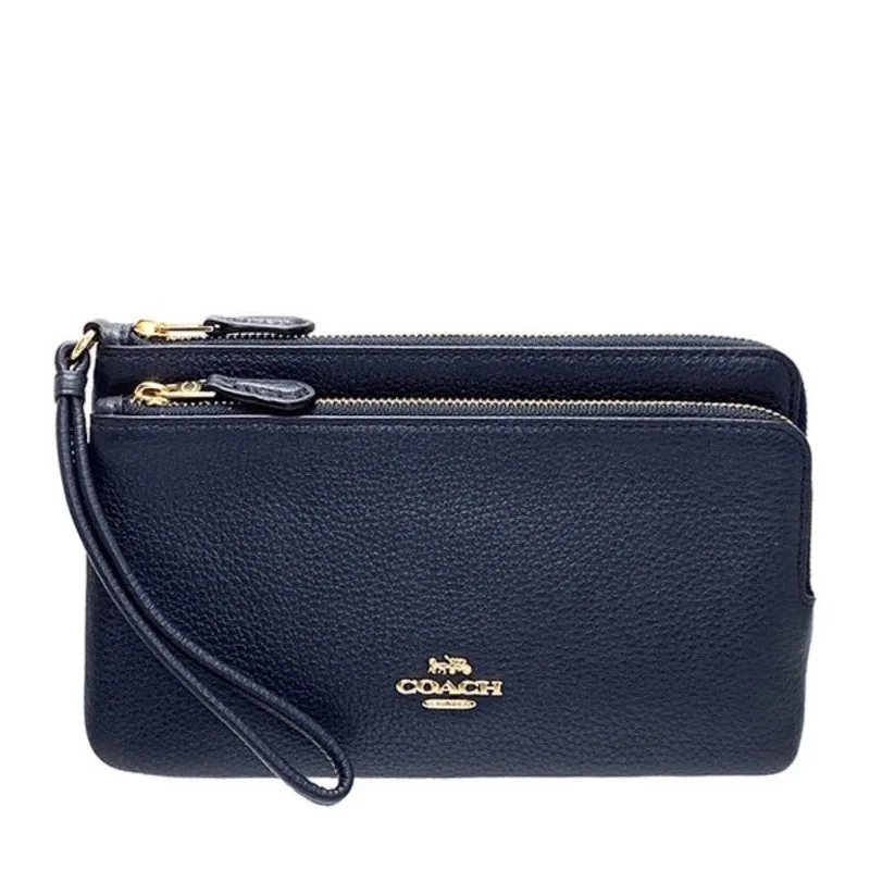 COACH C5576/5610 double zip wallet/wristlet