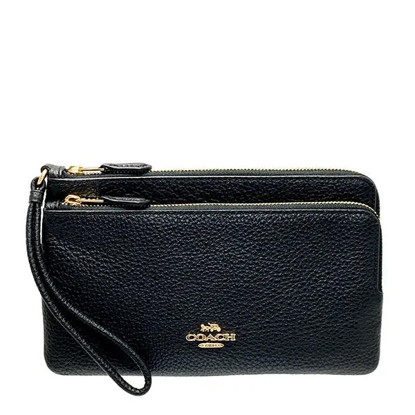 COACH C5576/5610 double zip wallet/wristlet