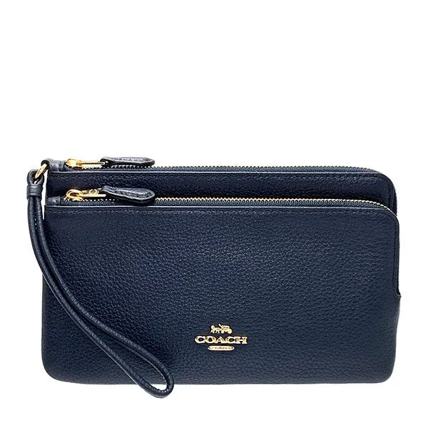 COACH C5576/5610 double zip wallet/wristlet
