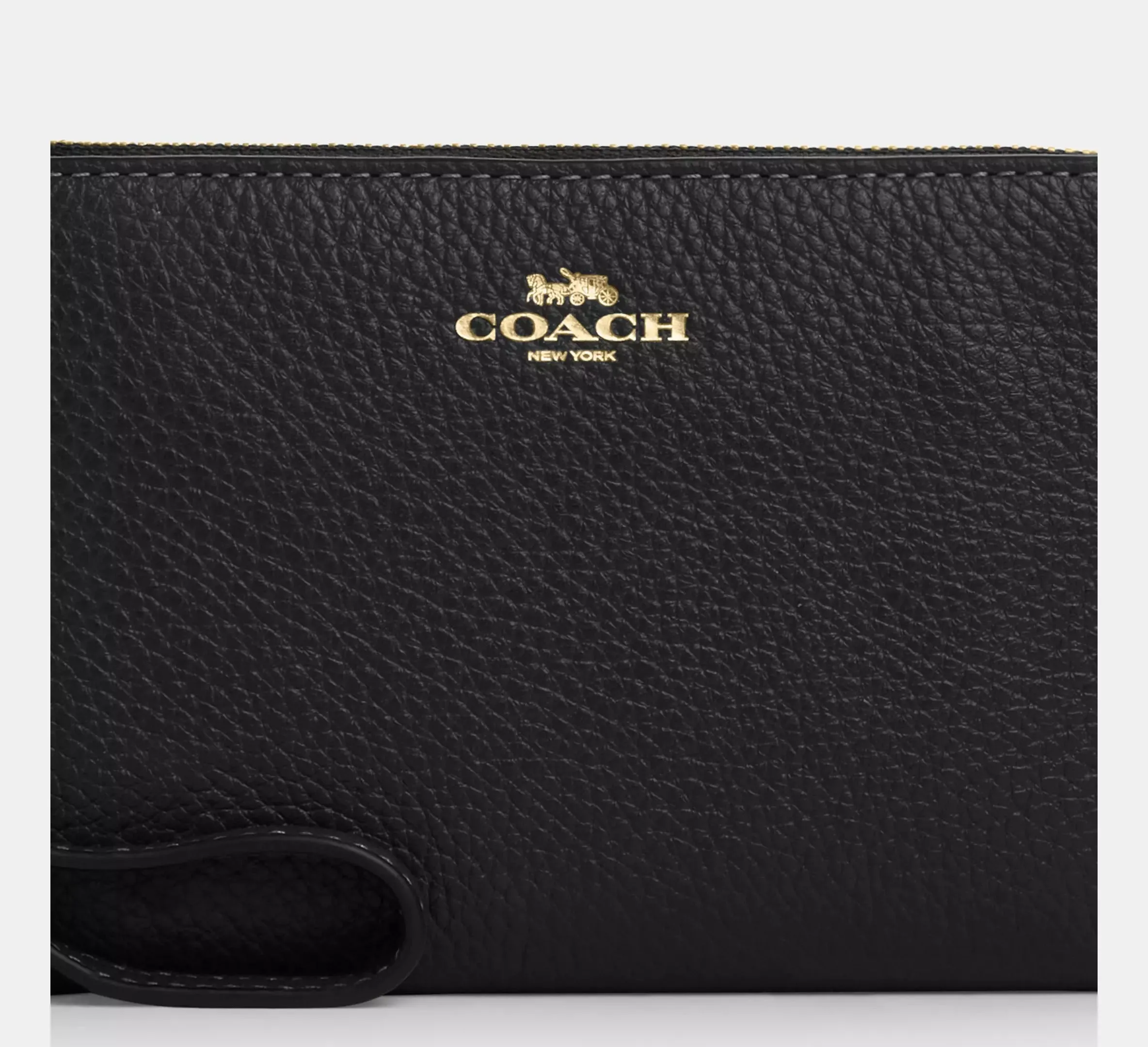 Coach Corner Zip Wristlet
