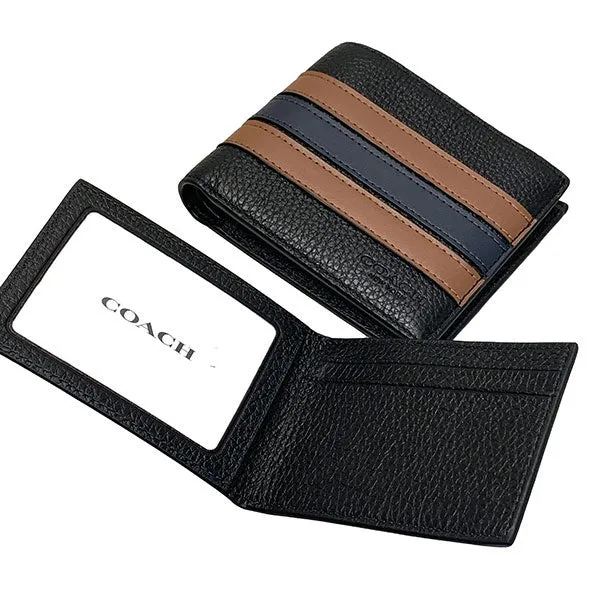 COACH Men Billfold with Id case /Coin Wallet Collection