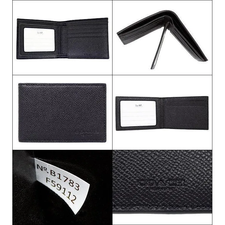 COACH Men Billfold with Id case /Coin Wallet Collection