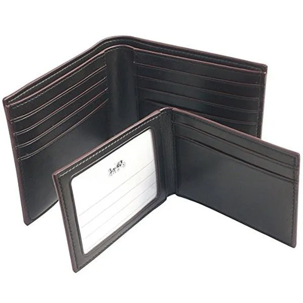 COACH Men Billfold with Id case /Coin Wallet Collection