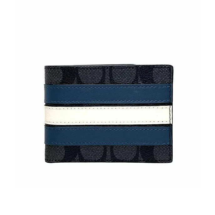 COACH Men Billfold with Id case /Coin Wallet Collection