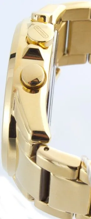 Coach Women's 14501505 Boyfriend Bracelet Gold-tone Dial Quartz Watch