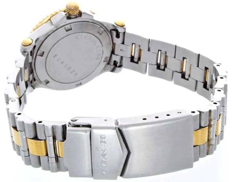 Coach Women's Stainless Steel Silver Dial Date Two-tone Quartz Watch