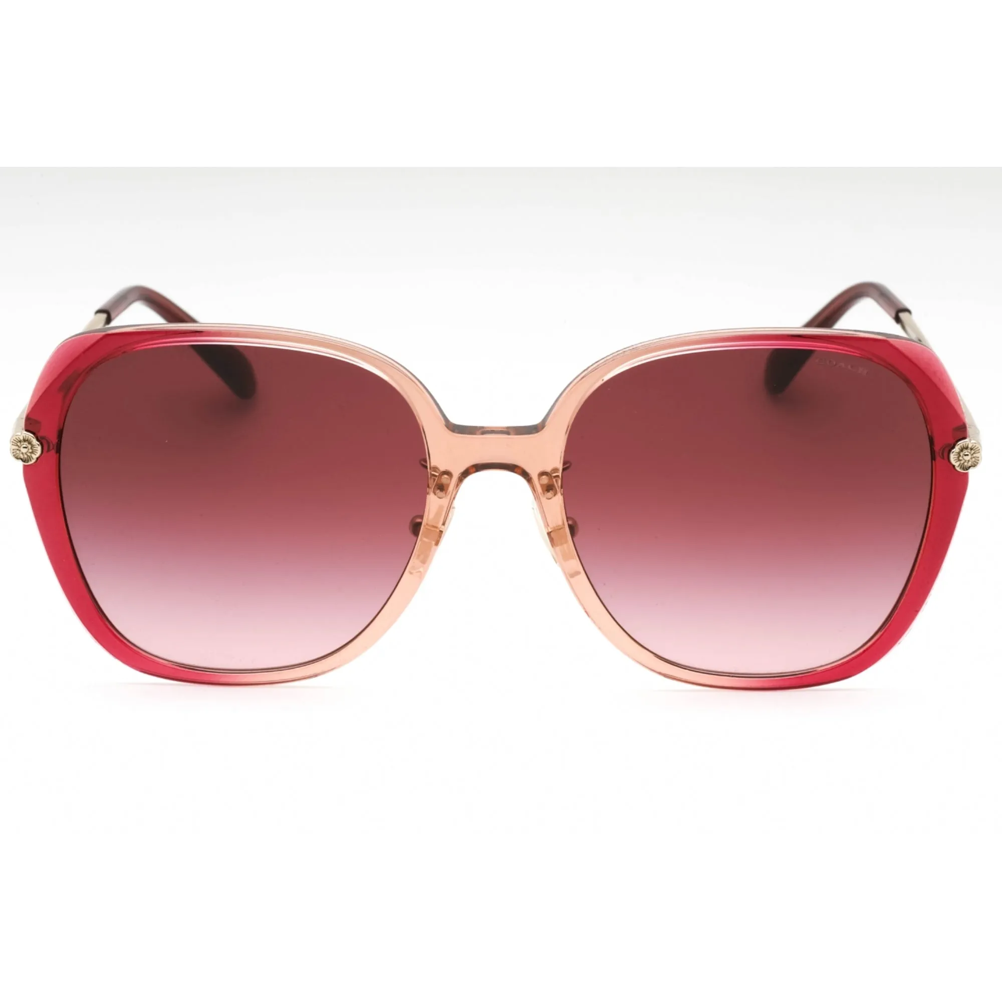 Coach Women's Sunglasses - Burgundy/Pink Gradient Full Rim Frame | 0HC8403D 58268H