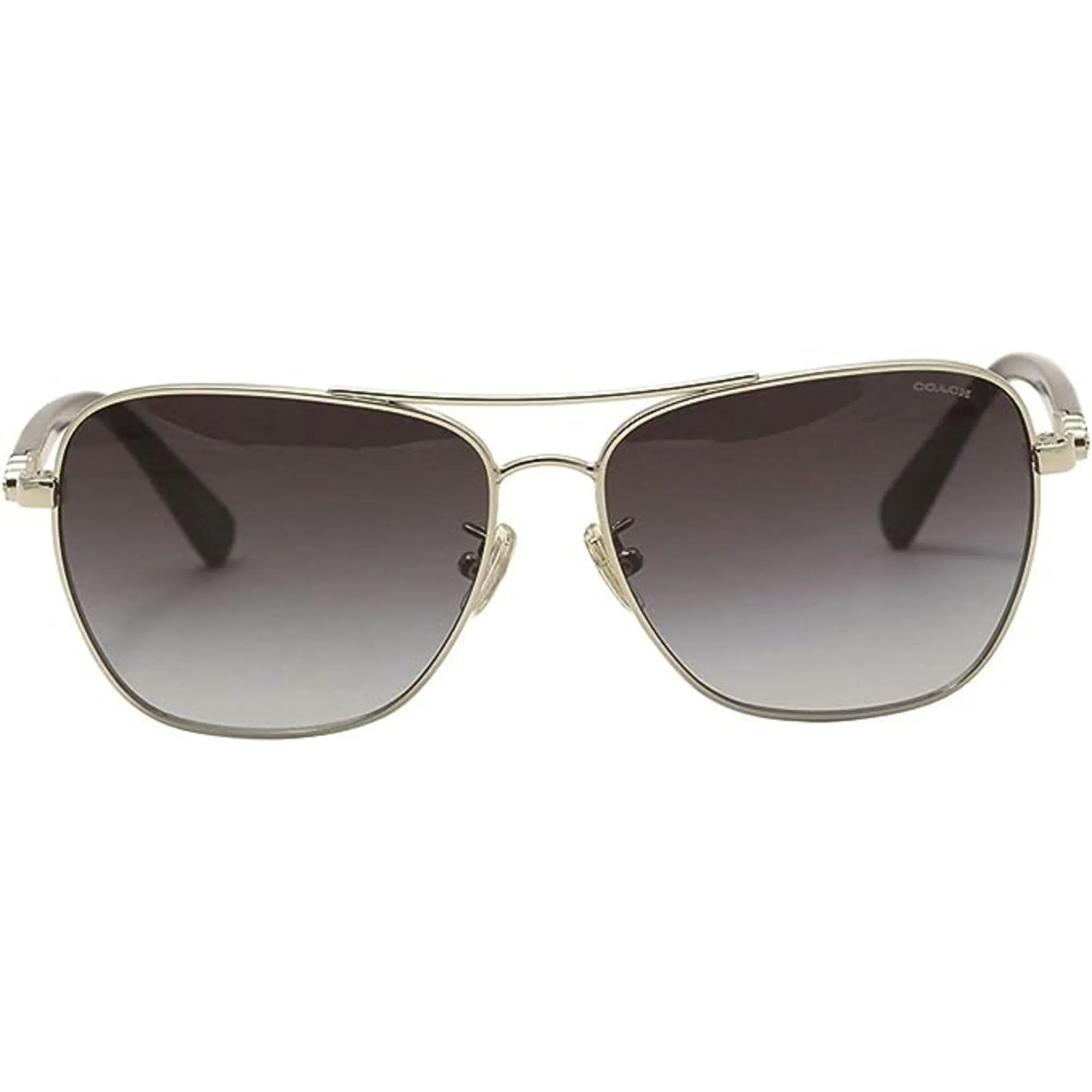 Coach Women's Sunglasses - Full Rim Silver and Black Metal Frame | 0HC7073B 90151159