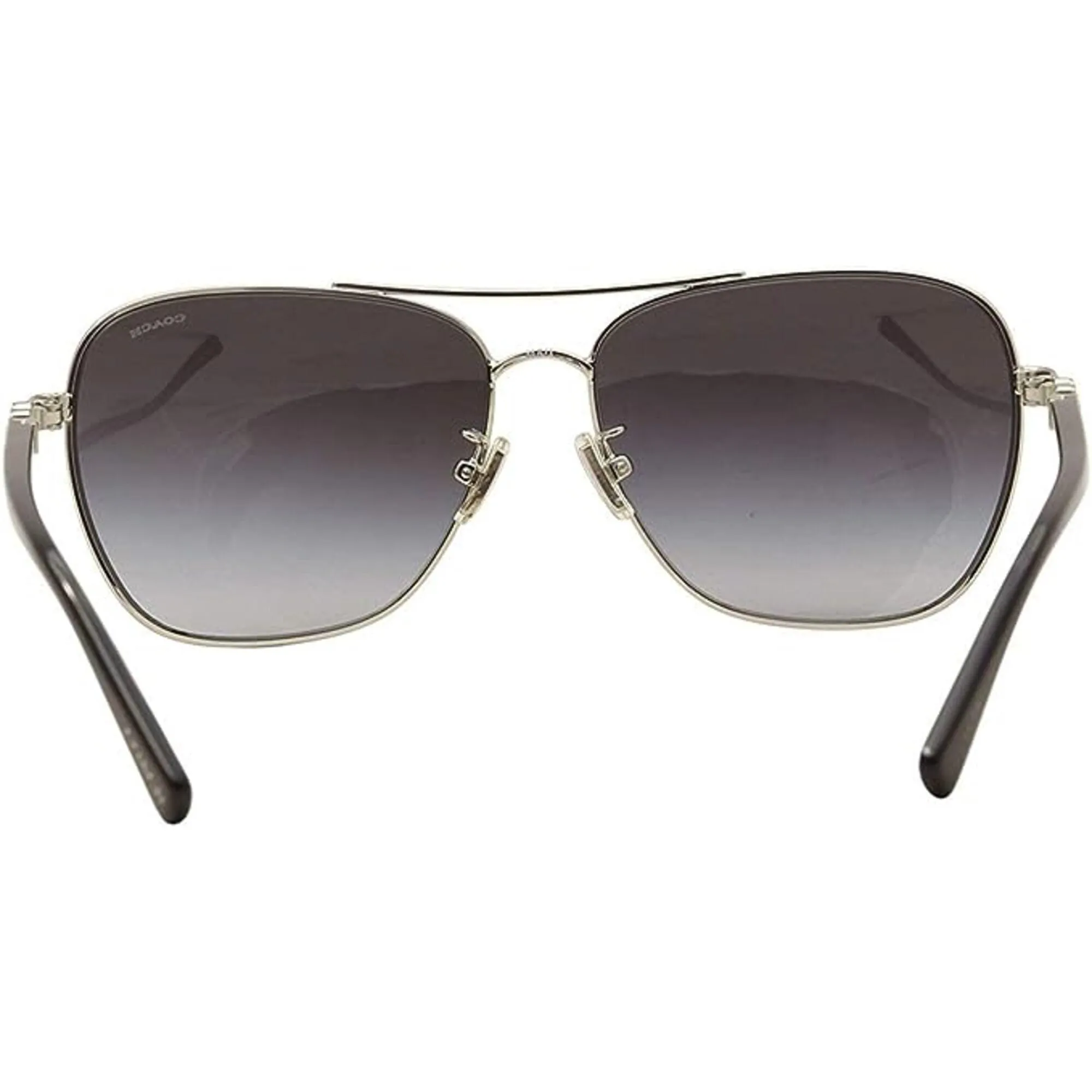 Coach Women's Sunglasses - Full Rim Silver and Black Metal Frame | 0HC7073B 90151159