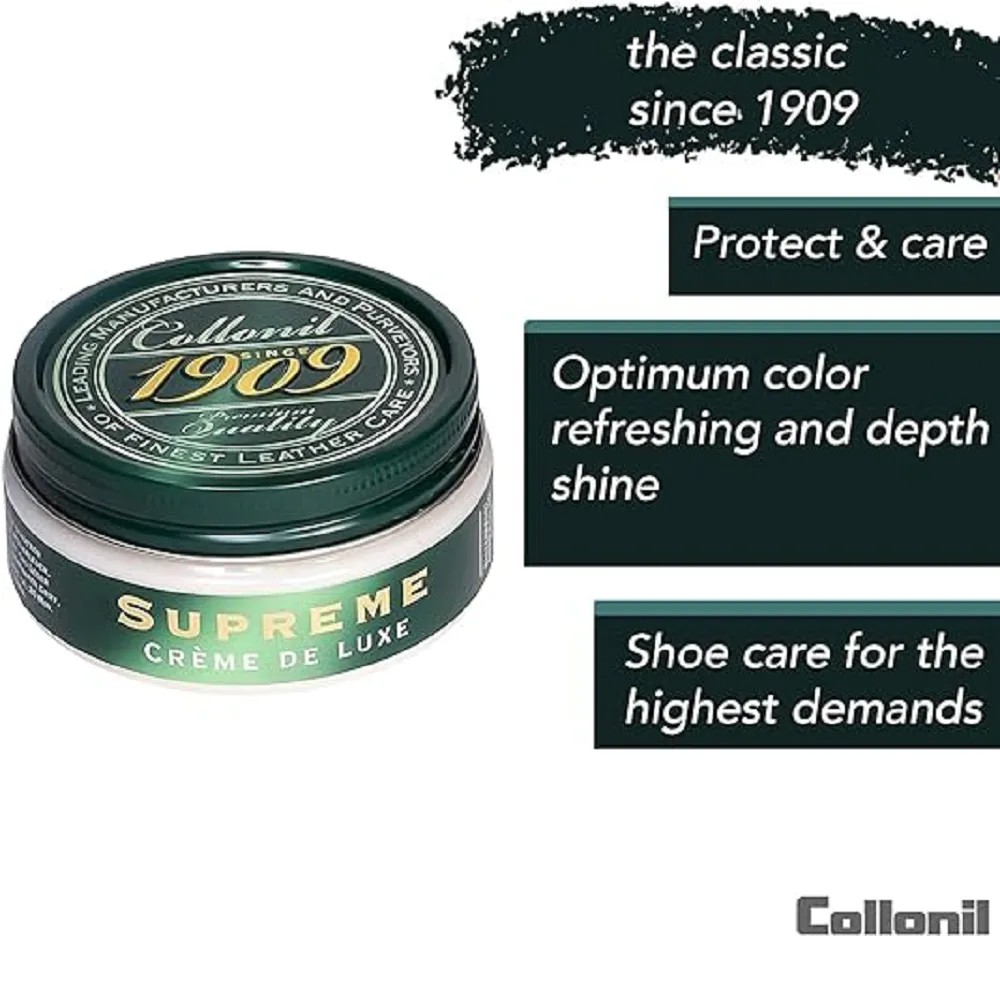 Collonil Leather Shoe Polish 1909 Crème de Luxe 3.38 Fl Oz
