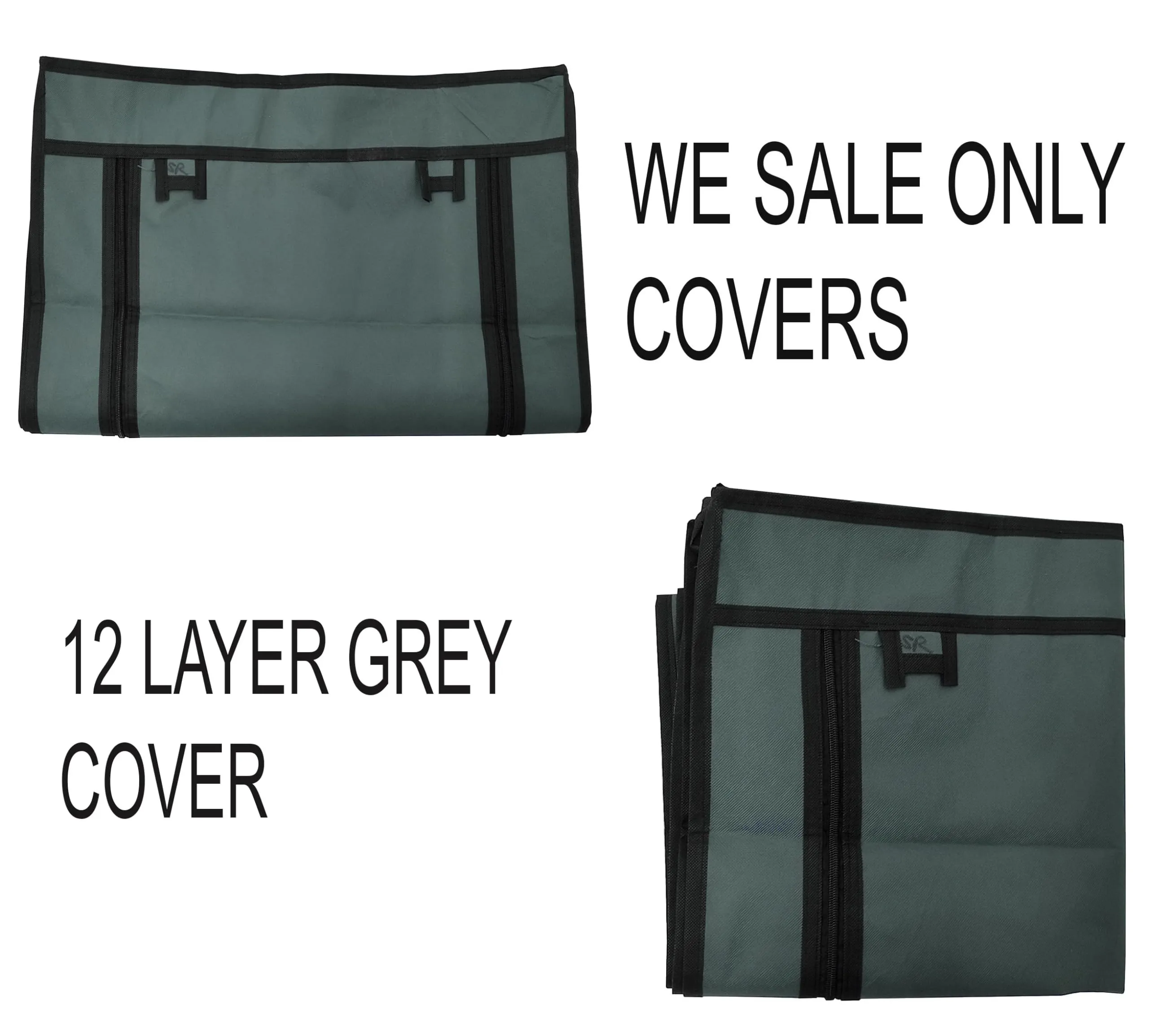 Cover for Shoe Rack Home Only for 12-Layer Portable Foldable Shoe stand Non Woven Zipper Fabric Cover