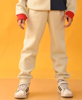 CREAM WARM FLEECE JOGGER - CREAM