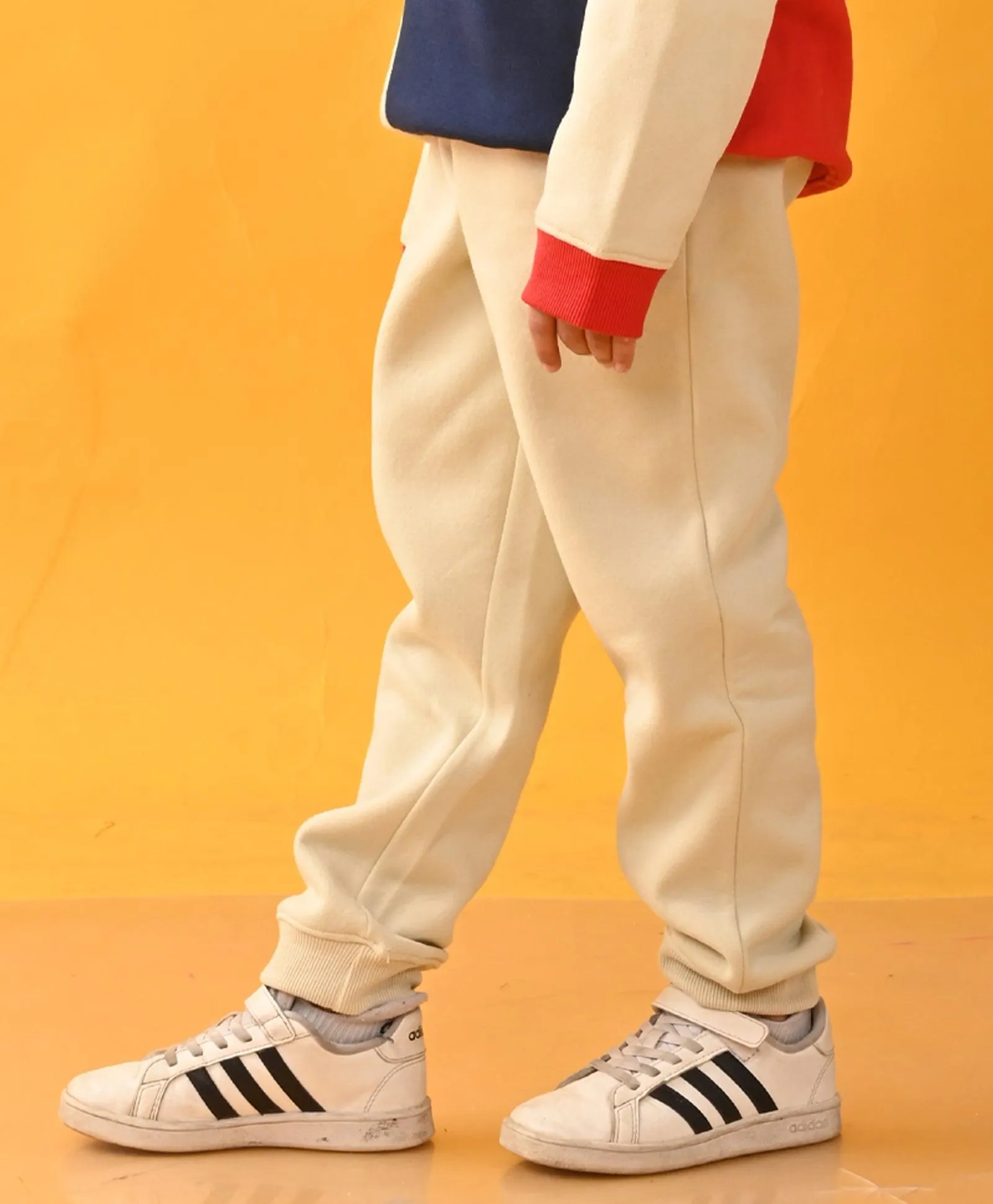 CREAM WARM FLEECE JOGGER - CREAM