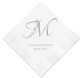 Decorative Initial Wedding Napkins